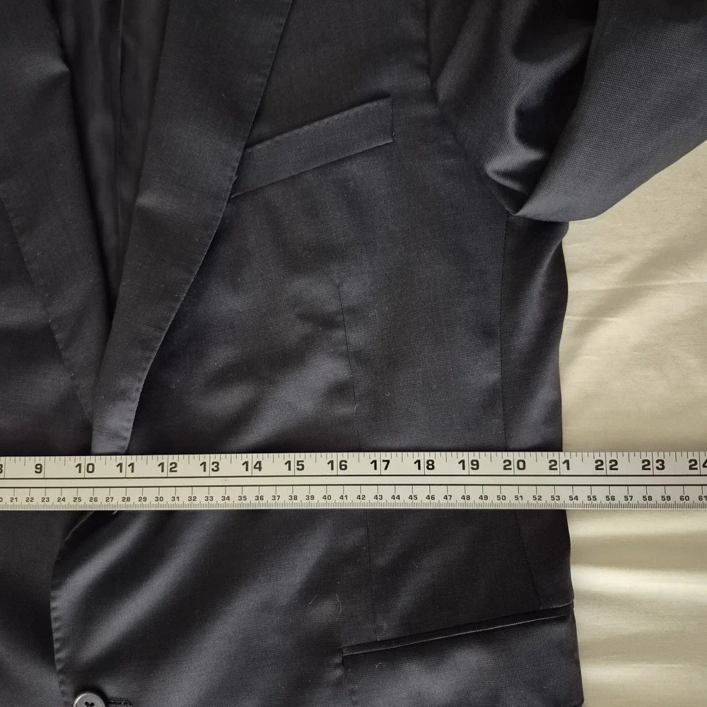 Samuelsohn Mens 44L‎ Navy Loro Piana Extreme Madison Performance Blazer